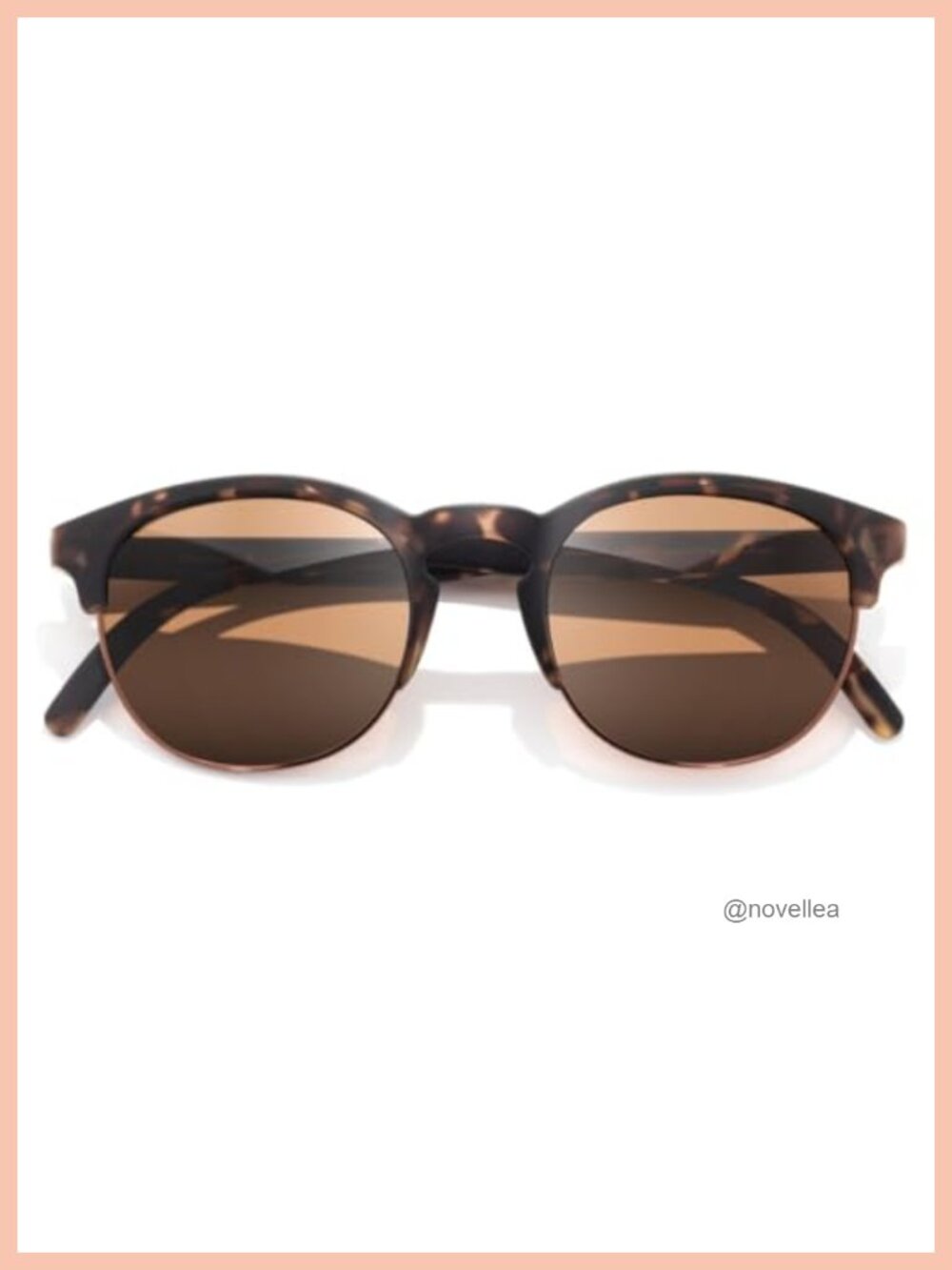 Polarized Recycled Sunglasses Half Frame